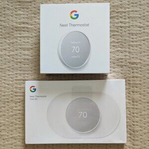 Google Nest Thermostat Smart Thermostat G4CVZ + Trim Kit
